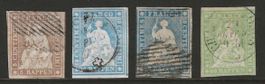1855 : Strubel Nr. 22C, 23Ca, 23Cd + 26C : KP 650.--