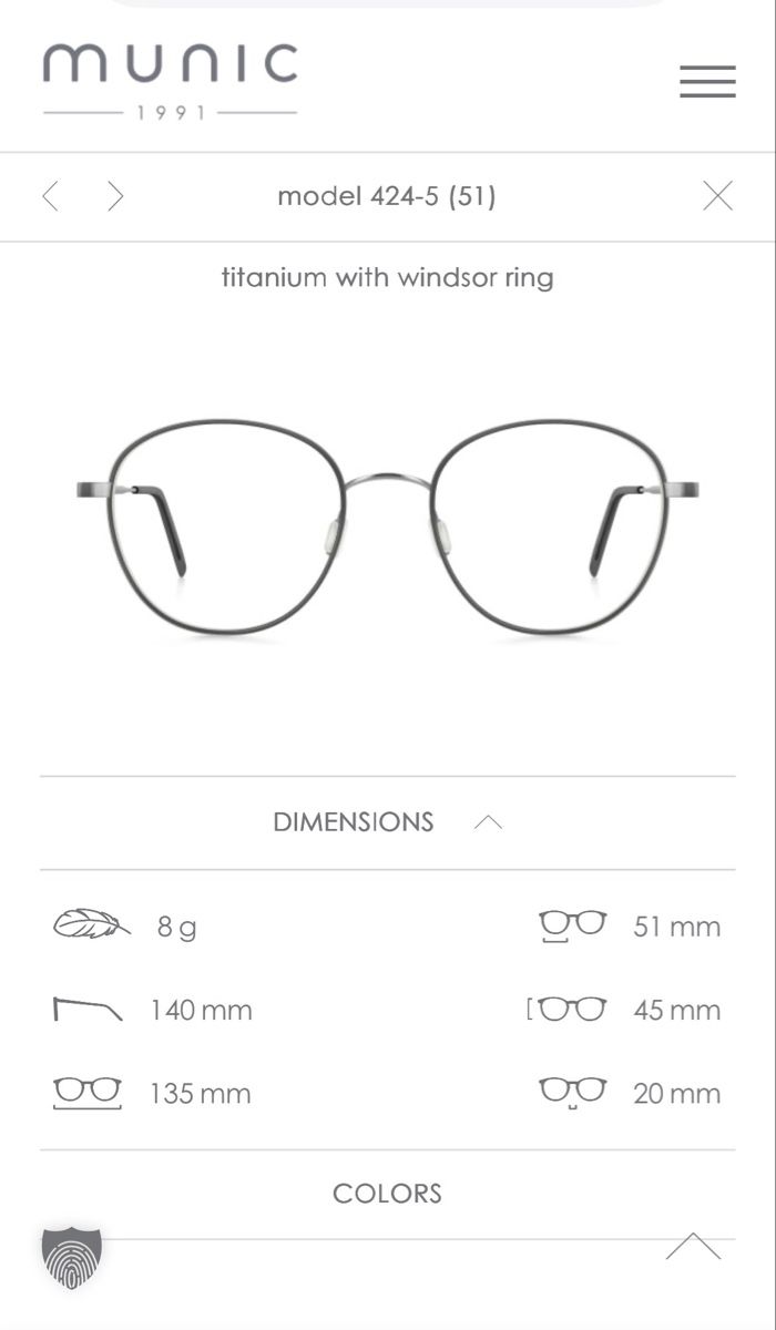 Lunettes & Verres: Munic Eyewear Model 424-5 Col. 64 – Neuf (Voir description) à Gais par yankeegirl 3