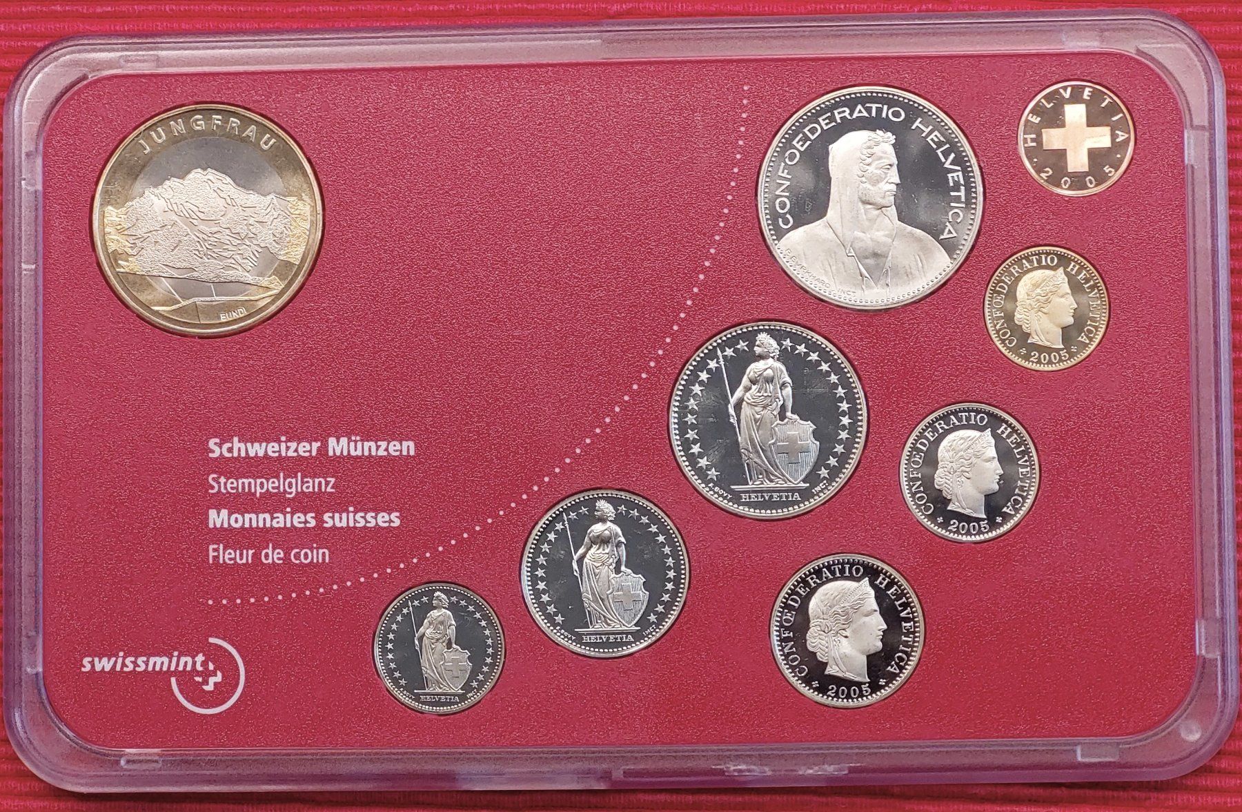 Tutti le monete: Münzsatz Schweiz 2005 stgl. – Nuovo (secondo la descrizione) da Arch venduto da coinsandmore 3