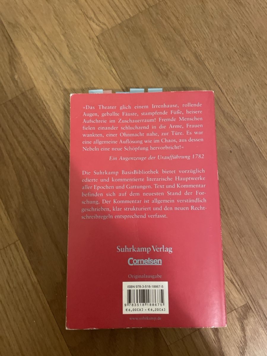 Libri: Friedrich Schiller - Räuber – Usato da Cham venduto da livvv 1