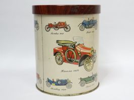 Vintage Blechdose Oldtimer Adler Turicum Puch Minerva Opel