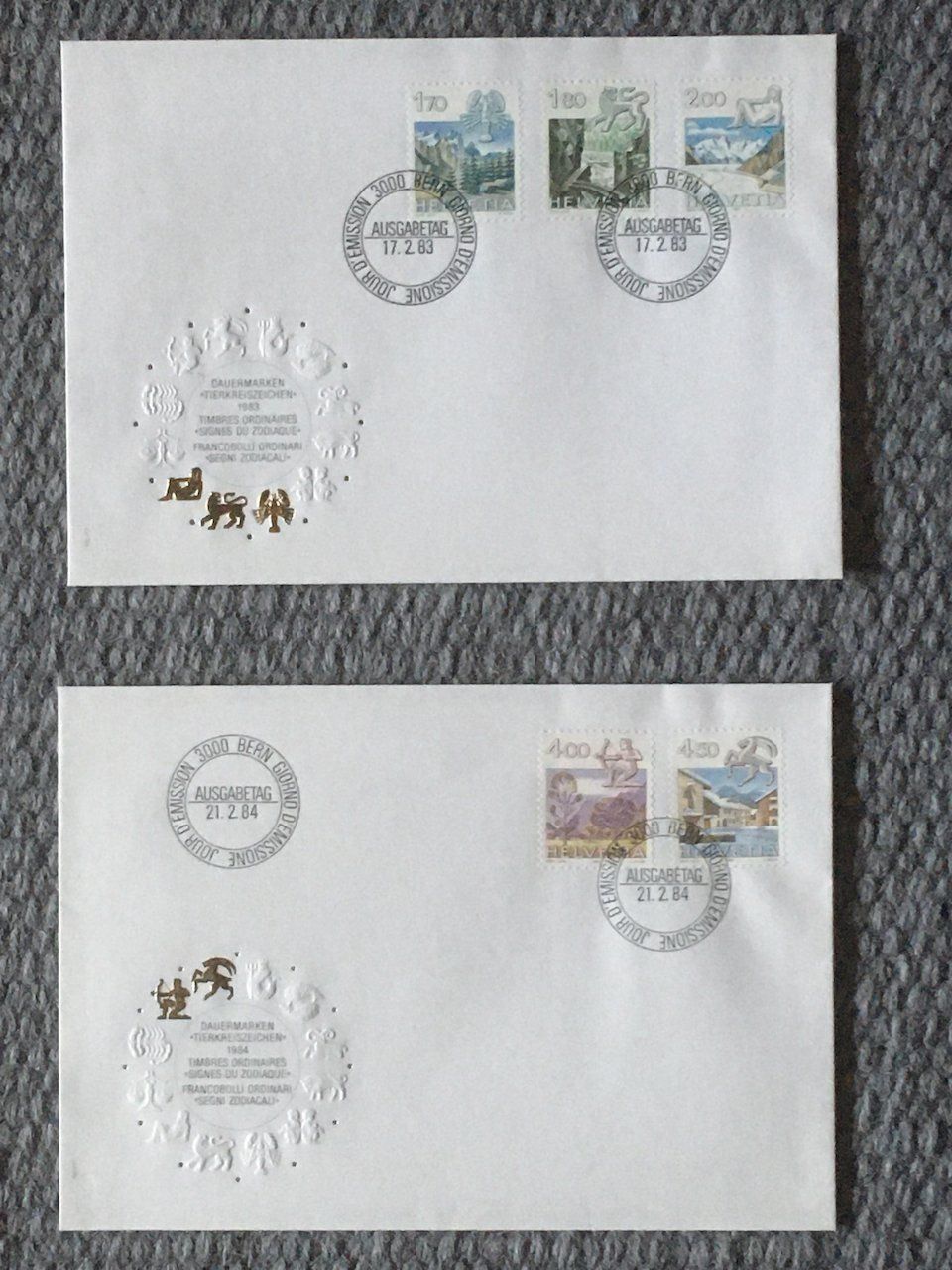 Tutti i francobolli: 1982-86 Tierkreiszeichen auf FDC – Usato da Nesslau venduto da andi_hon 3
