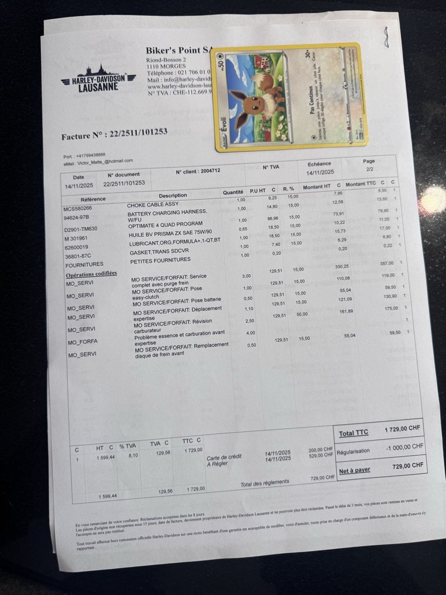 Harley-Davidson Chopper: Harley Davidson fxsts springer softail evo – Usato da Vouvry venduto da soniam0102 7