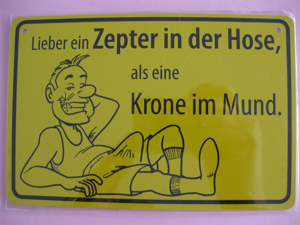 SprücheKarte Lieber ein Zepter in der Hose, Kaufen auf Ricardo