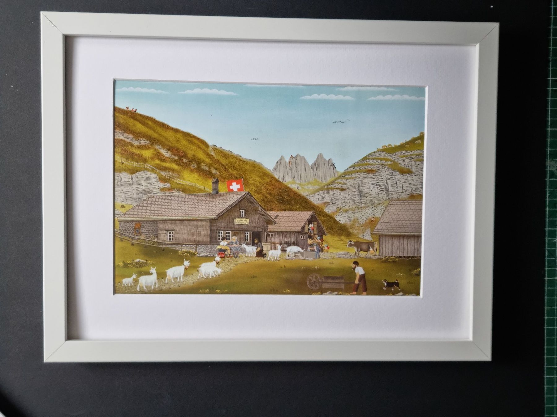 Foto & Immagini: BARBARA BILD MIT PASSEPARTOUT UND RAHMEN – Usato da Gersau venduto da grafik-kunst