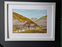 BARBARA BILD MIT PASSEPARTOUT UND RAHMEN
