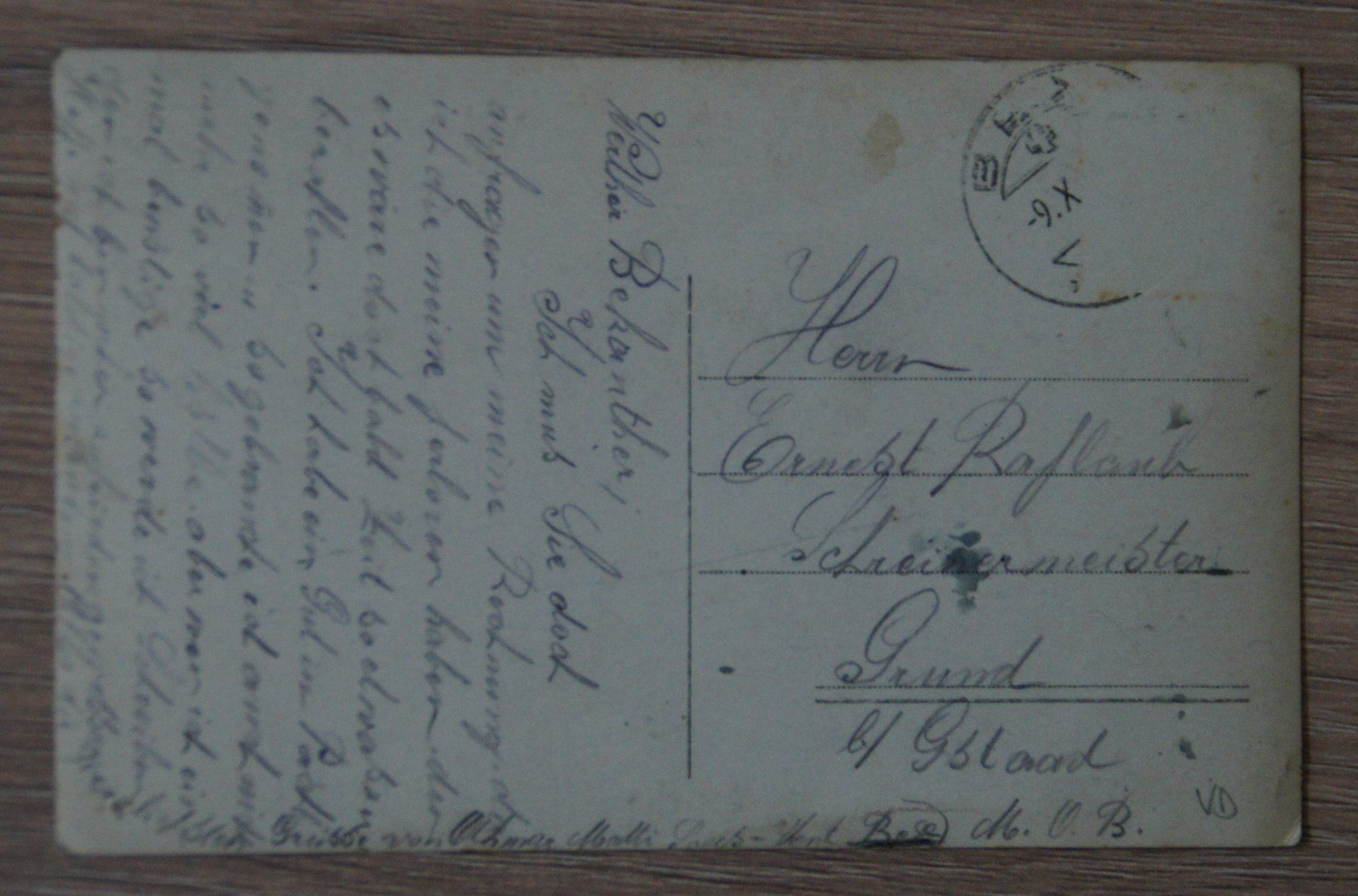 Cartoline postali: Frenières sur Bex, ca. 1920 – Usato da St. Margrethen SG venduto da maege07 1