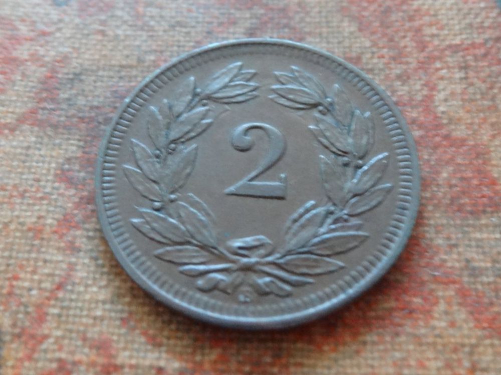 Alle Münzen: 2 Rp. 1898  (A) – Gebraucht aus Romanel-sur-Lausanne von Swift13 1