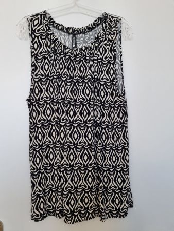 Top Gr. M/ Viskose / Farbe schwarz/champagner