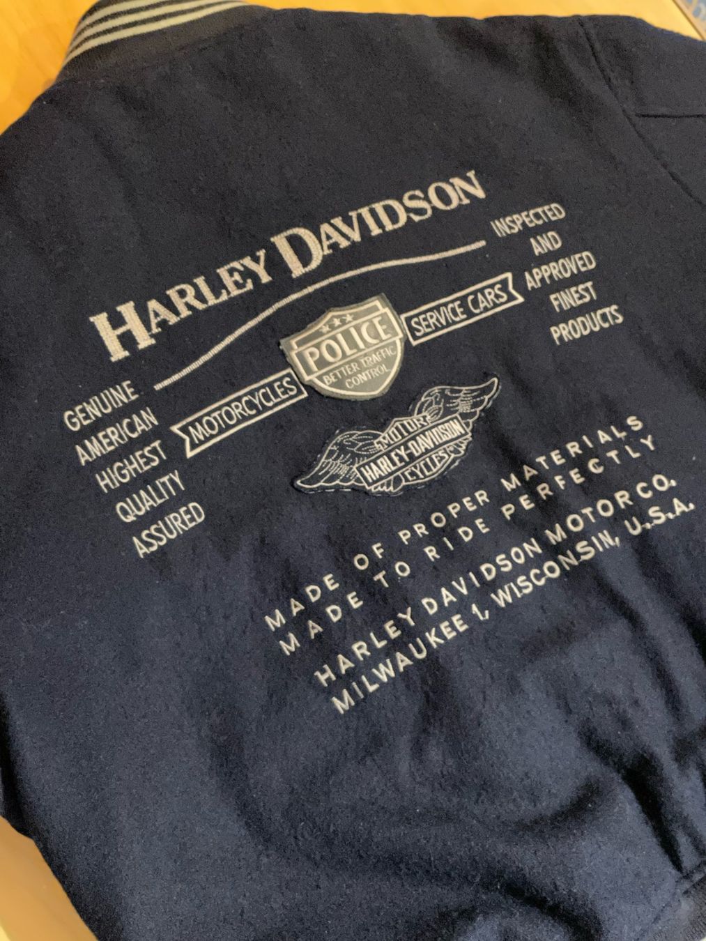 Harley-Davidson Jacken: HARLEY DAVIDSON WOOL VARSITY BOMBER JACKET SZ: L – Gebraucht aus Cortaillod von Stay_Alive_vintage 4