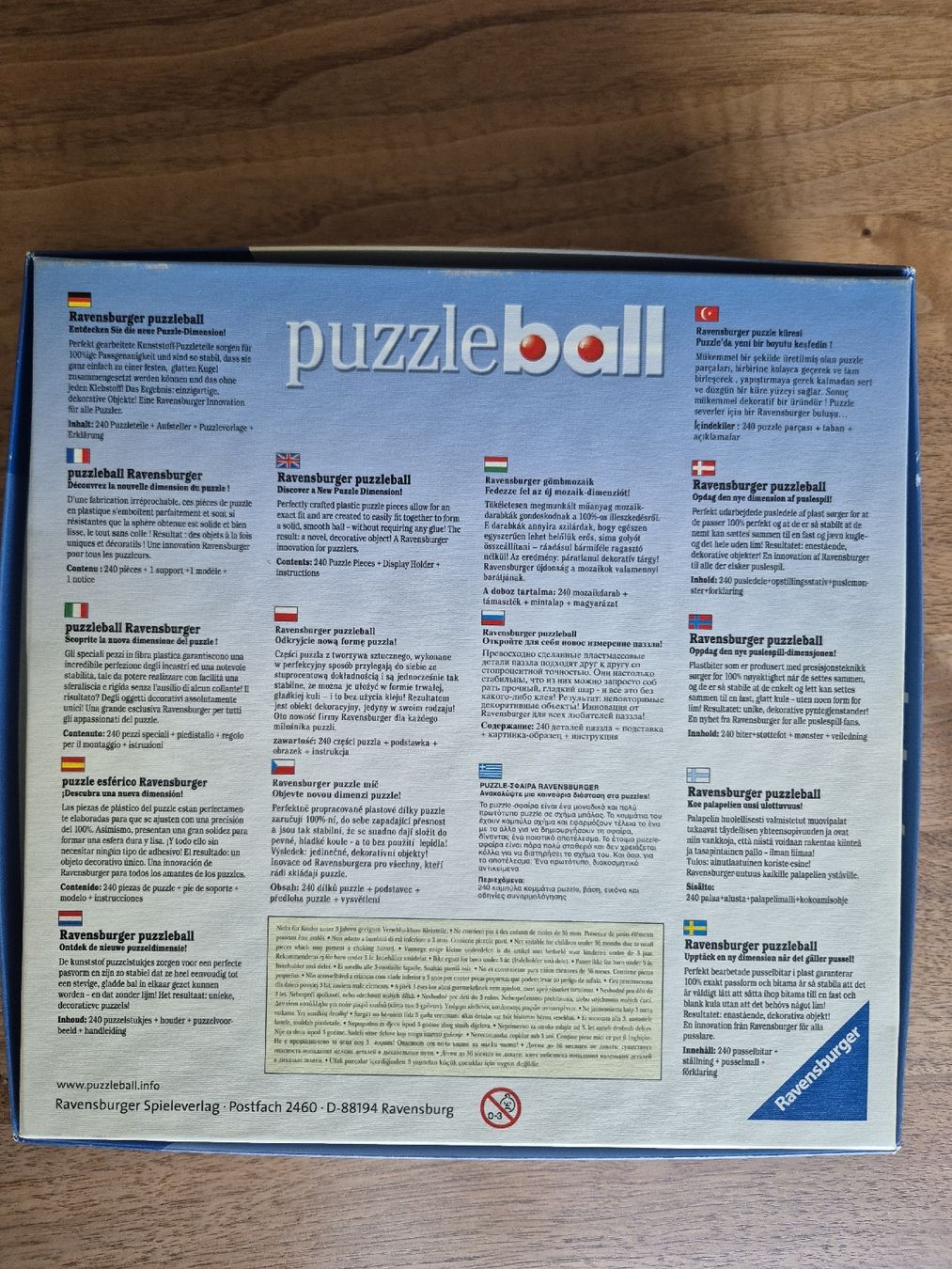 Ravensburger Puzzle: Ravensburger Puzzle Puzzleball 3D Erde – Usato da Adetswil venduto da kruemelmonster13 2