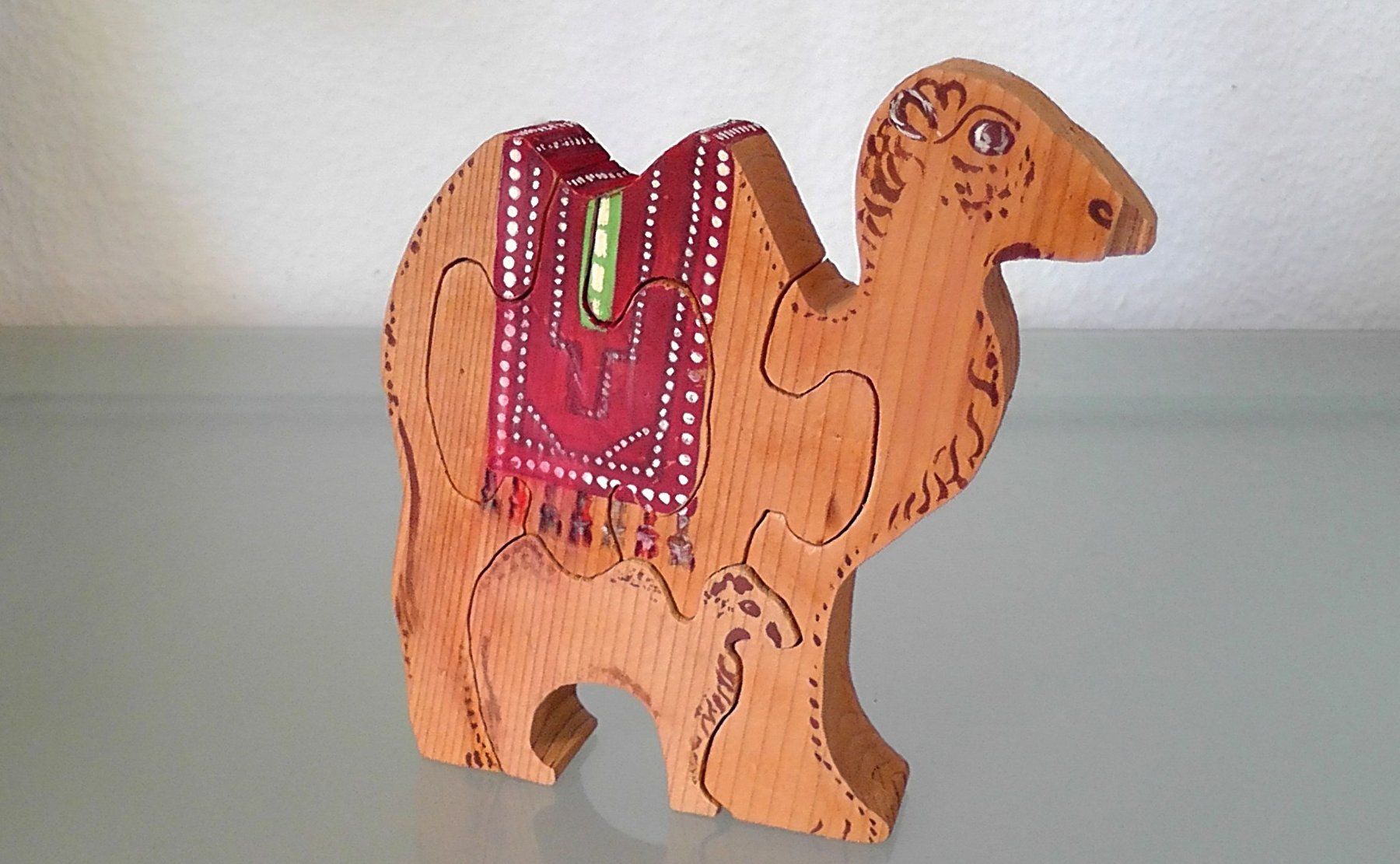 Puzzle: Puzzle aus Holz Kamel 5 Teile Hand made – Usato da Rüti ZH venduto da Prostias 1