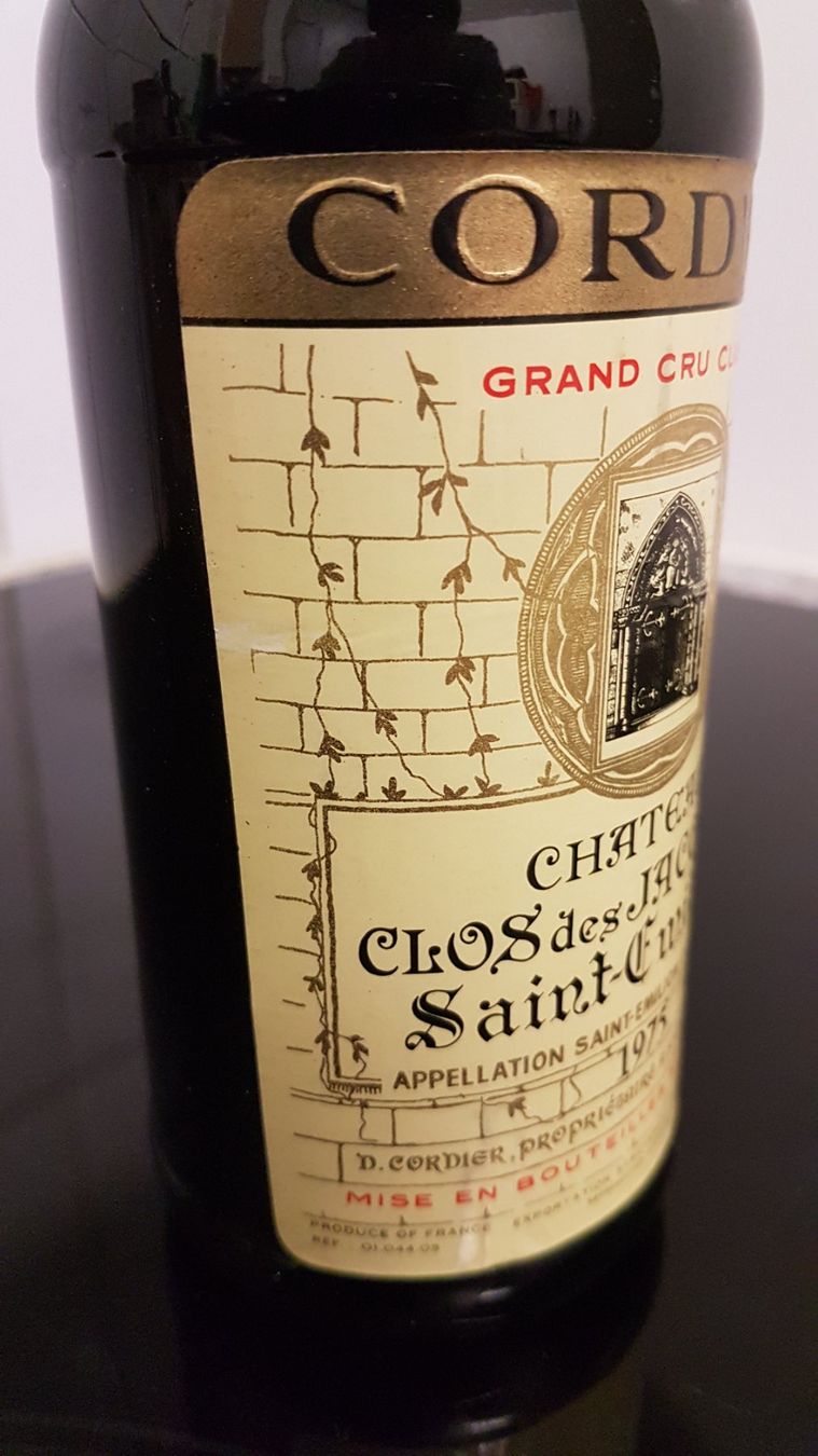 Vino: Chateau Clos des Jacobins 1975   36 cl. – Nuovo (secondo la descrizione) da Grenchen venduto da poggione 2