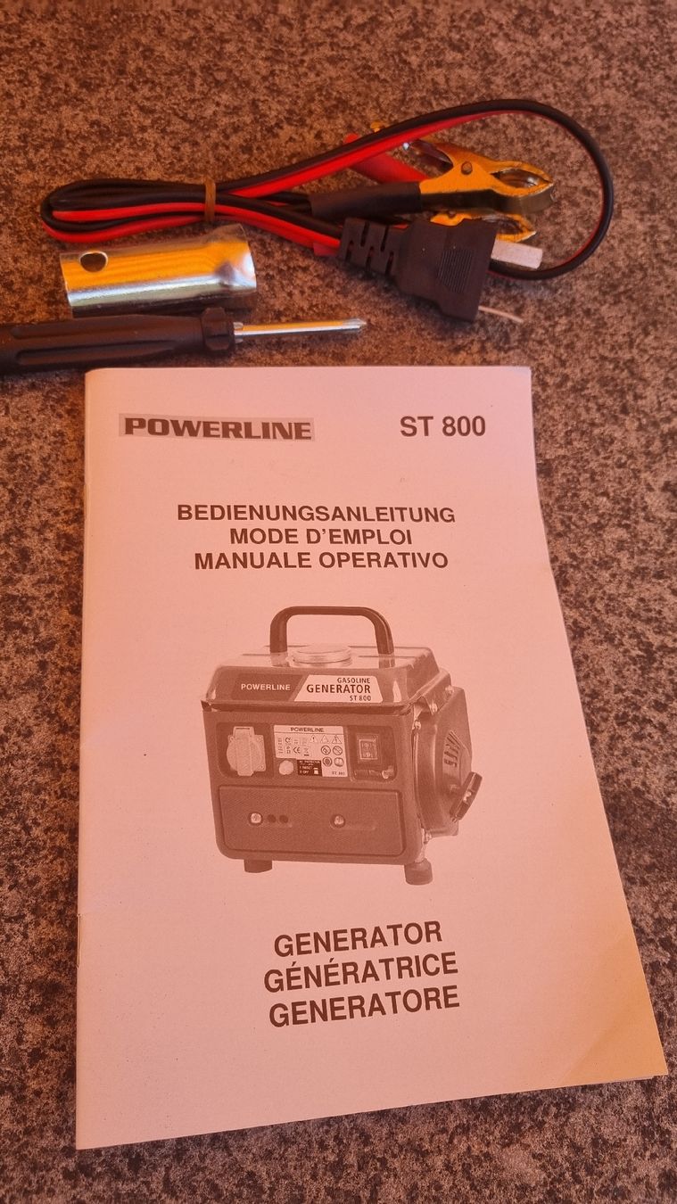 Generatori di corrente: Stromgenerator Powerline ST 800 mit Zubehör – Nuovo (secondo la descrizione) da Winterthur venduto da Pigeonblanc 8