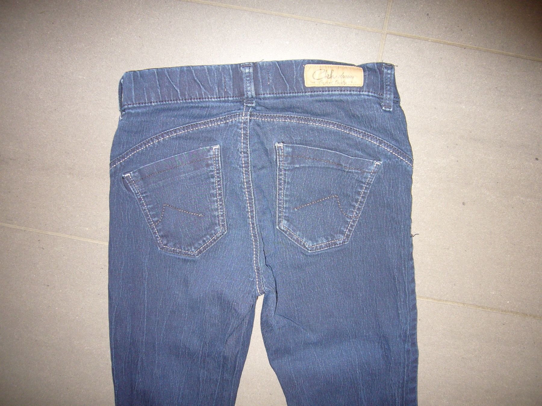 Strümpfe & Strumpfhosen: Jeans- Leggins, Gr.34, dunkelblau – Gebraucht aus Uster von sanura01 3
