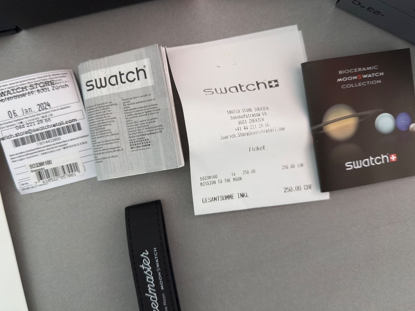 Swatch Uhren: Moonswatch "Mission to the Moon" + Extra bracelet – Gebraucht aus Davesco-Soragno von luganoluxuryshop 2
