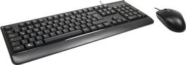 Tastatur-/Maus-Kombination, USB, schwarz