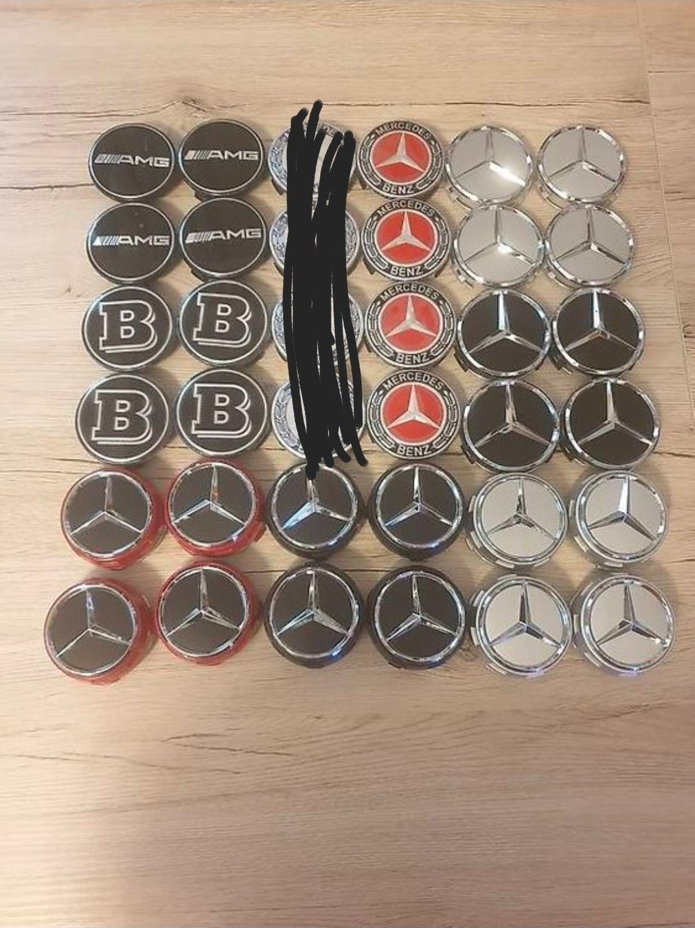 Mercedes-Benz Tutti pezzi di ricambio auto: 4er set Nabeldeckel Mercedes – Nuovo e nell'imballaggio originale da Bellikon venduto da Kekko11