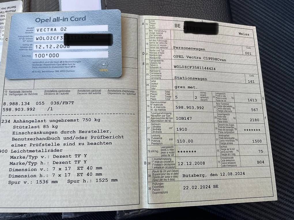 Opel Autos: Opel Vectra 1.9 CDTi – Gebraucht aus Aarwangen von Dcharger 4