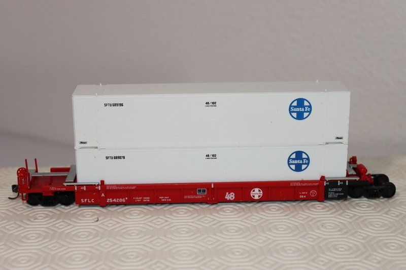 Modellini di ferrovie: 5 US Containerwagen ( 592 ) – Usato da Kerzers venduto da Winu64 5