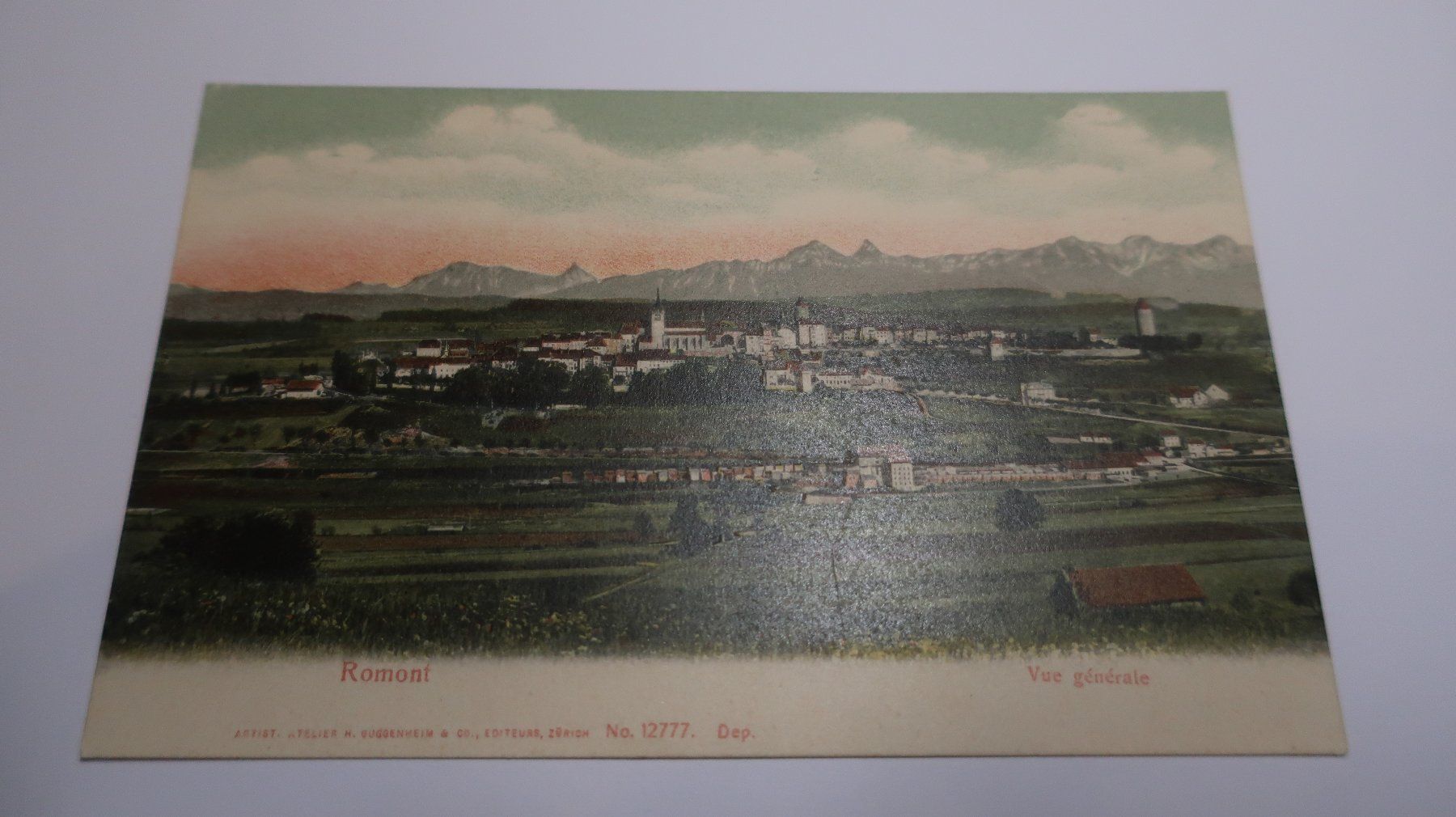 Ansichtskarten: Romont. Vue générale – Gebraucht aus Cormoret von Pascalll2001 1
