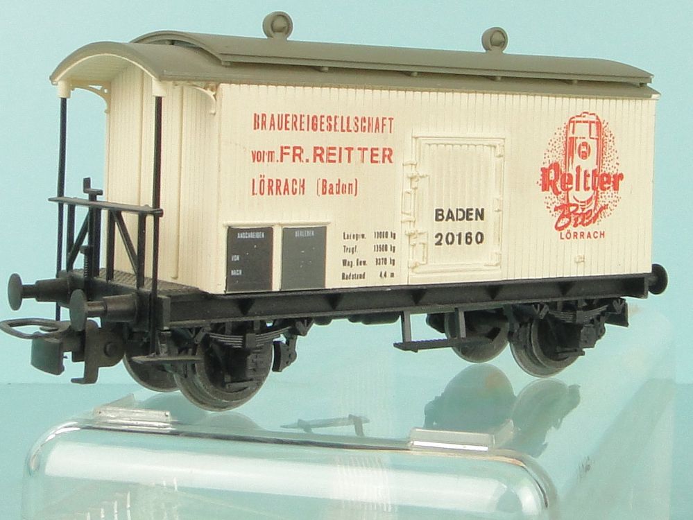 Wagon Frigorifique Ruco – Ho – Baden Reitter Bier Lorrach – Essieux – Réf 002206