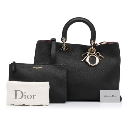 Dior Diorissimo Handtasche Large, Schwarz, in top Zustand