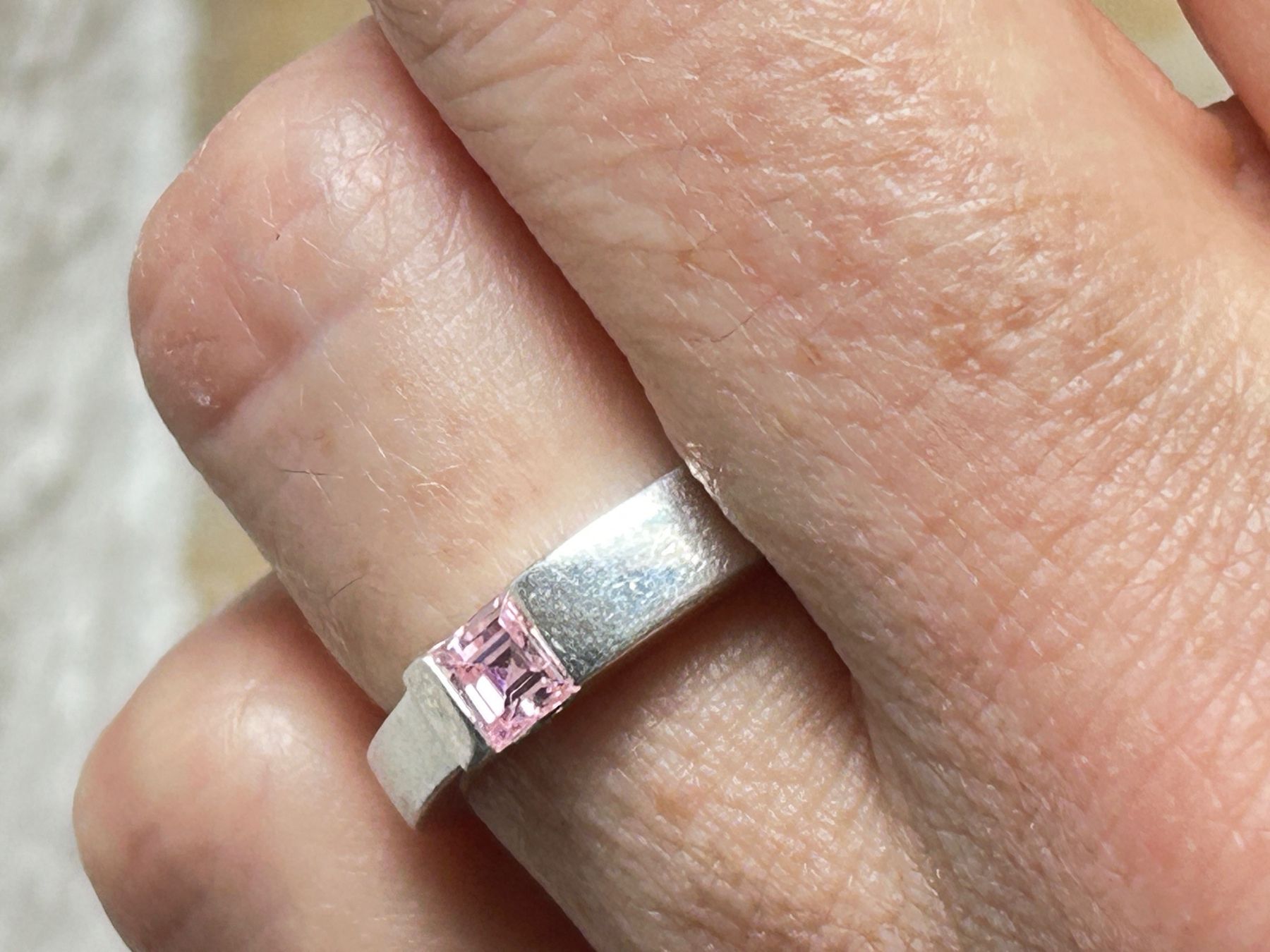Bagues: Silberring ROSA STEIN – D'occasion à Laufen par Bellavitaboom