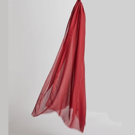 Max Mara Weekend Schal, 100% Modal dunkelrot 70 x 180 cm