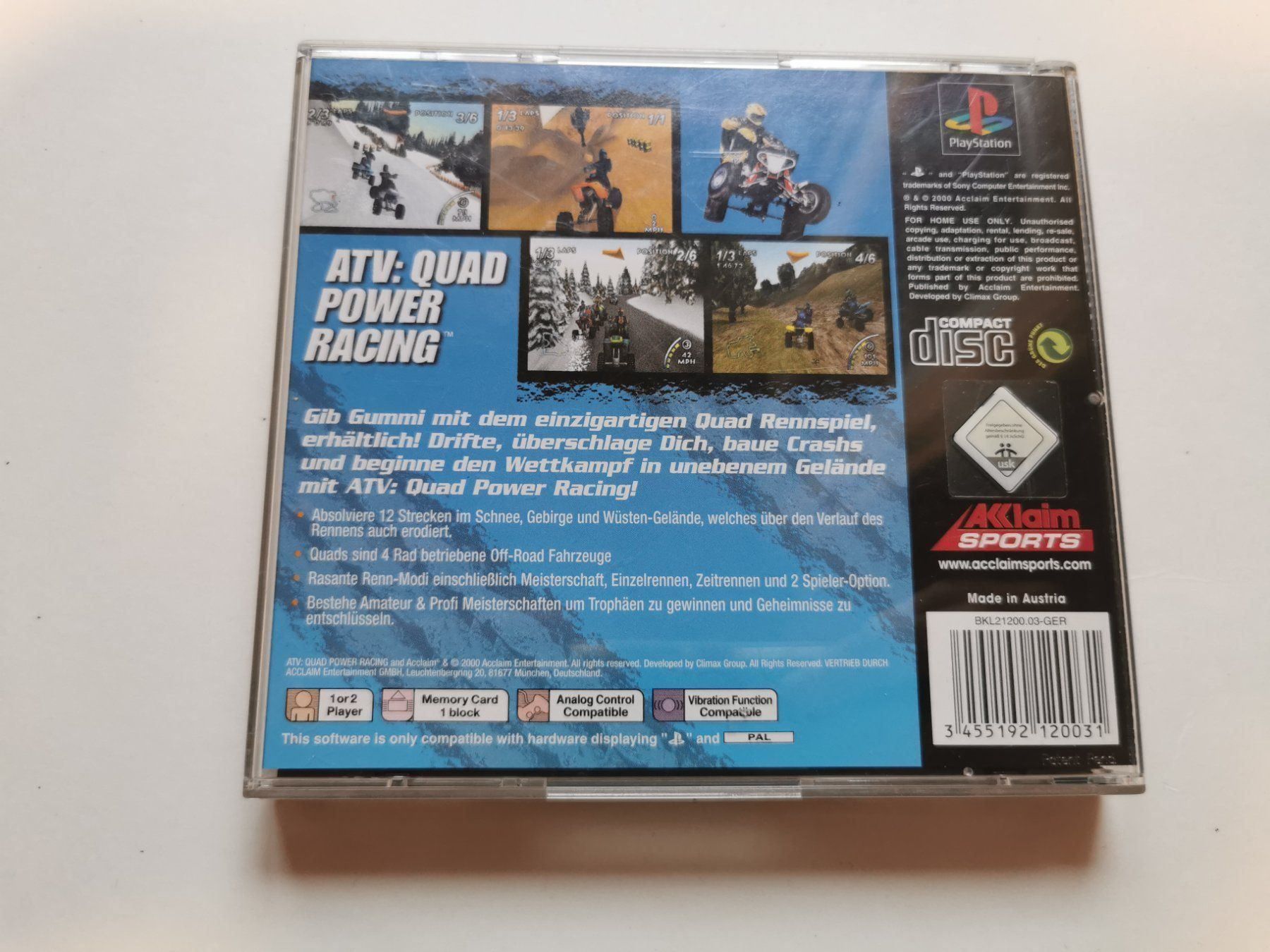 Sony Giochi: Ps - ATV: Quad Power Racing – Usato da Lenzburg venduto da eyworld 2