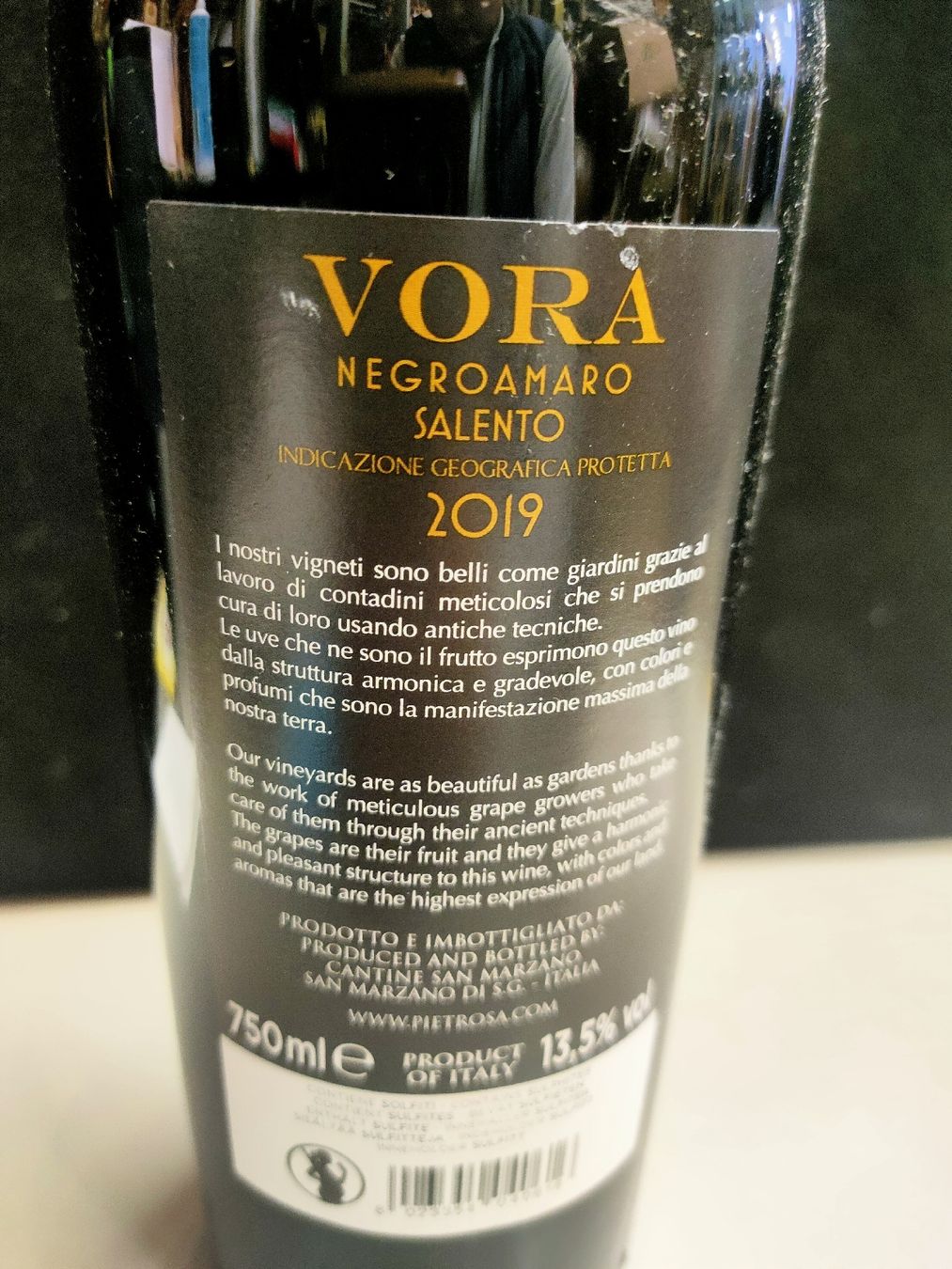 Vino: VORA NEGROAMARO 2019 – Nuovo (secondo la descrizione) da Genève venduto da Leboucheoreilles 3