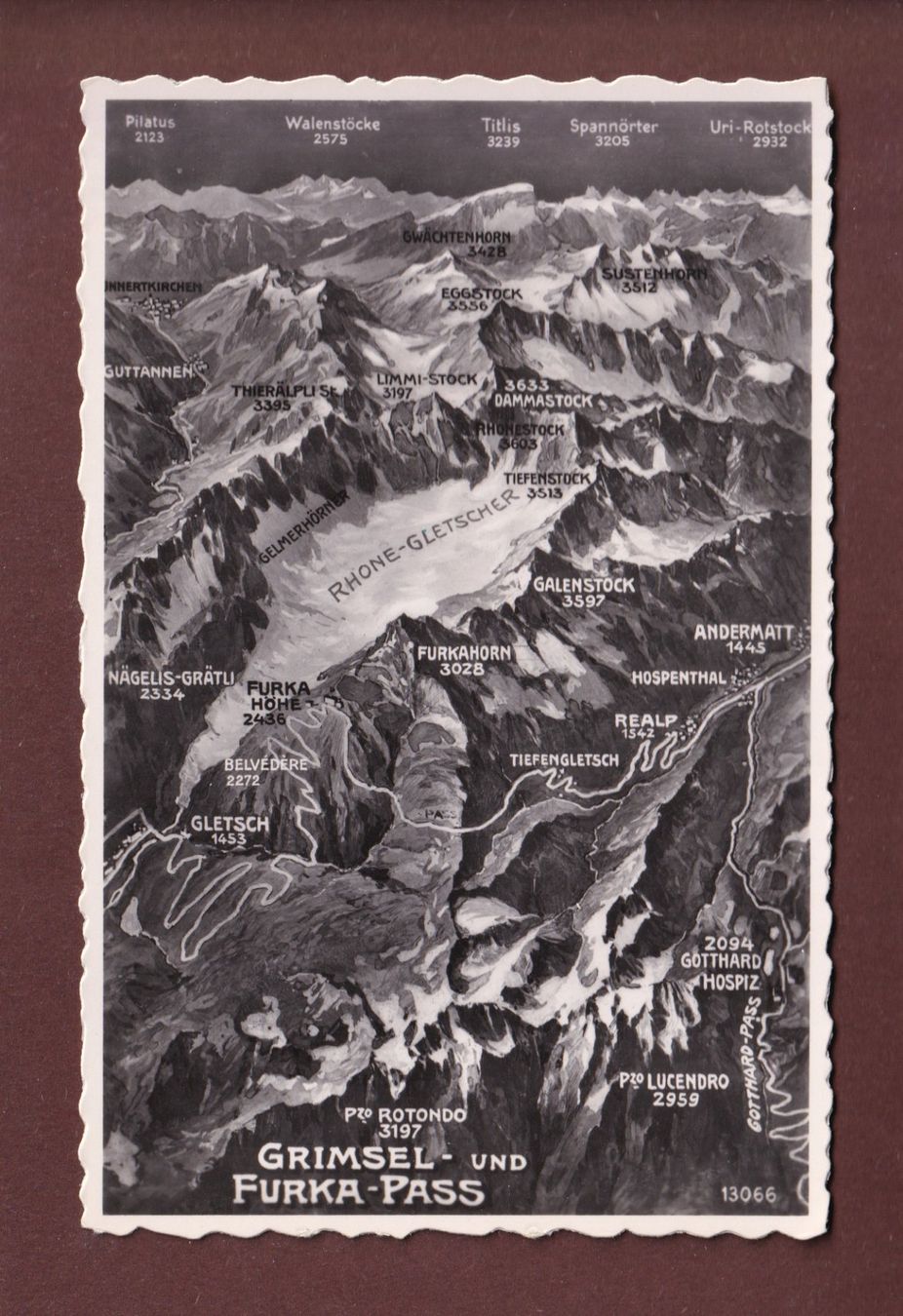 Cartoline postali: GRIMSEL- und FURKA-PASS – Usato da Pully venduto da nicecards-shop