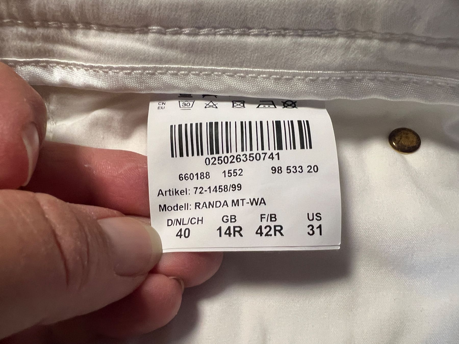 Brax Pantaloni: Brax 3/4 Hose Gr. 40 – Usato da Bonaduz venduto da Malves10 3