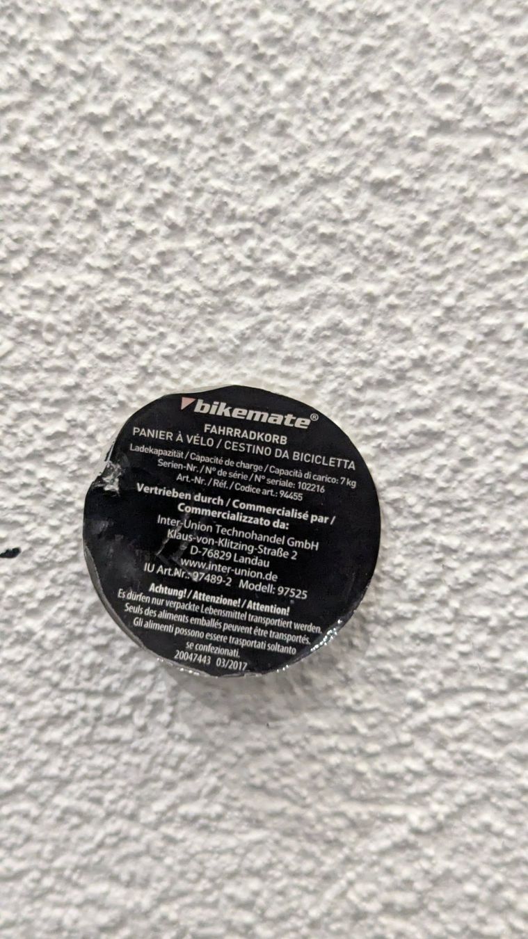 Pezzi di ricambio: Schwarzer Velokorb Guter Zustand – Usato da Frauenfeld venduto da mf2_yb66 3