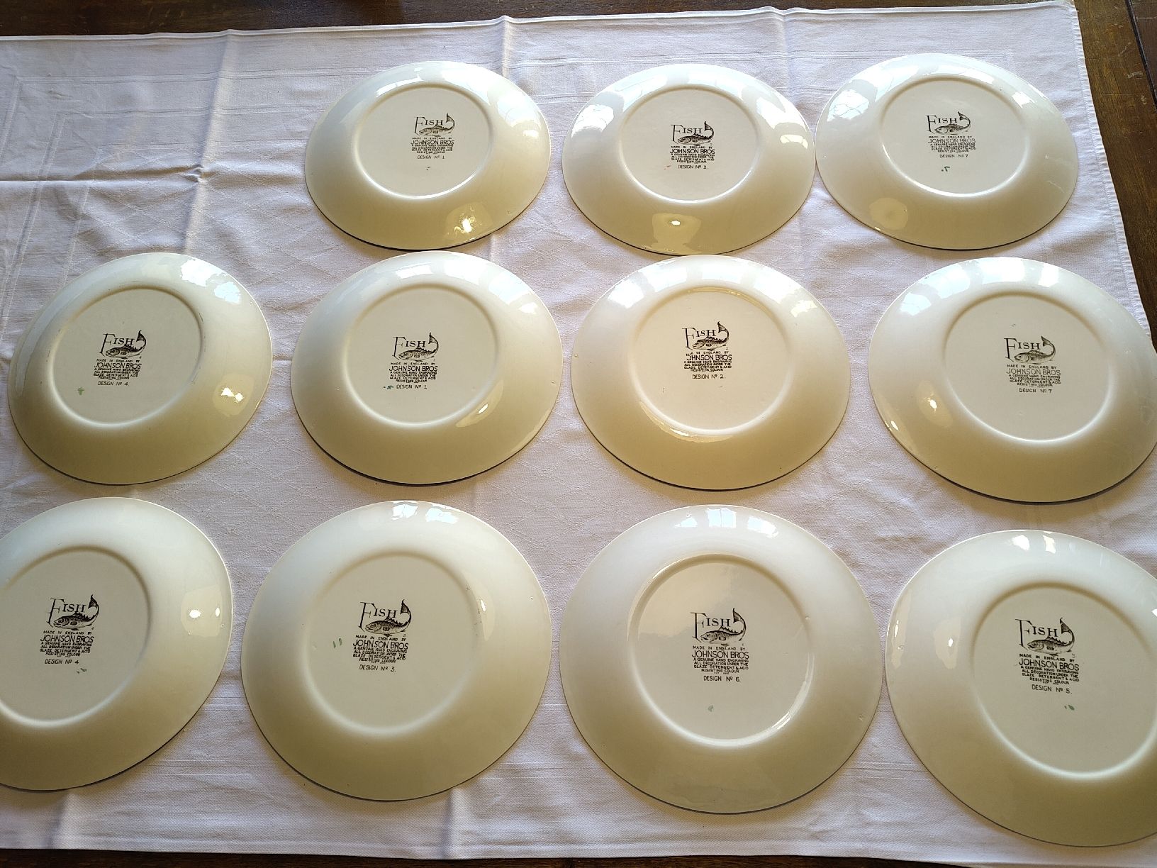 Johnson Brothers Services de table: Teller Set Johnson Bros Fish Design 11 – D'occasion à Biel/Bienne par DoNa82 6
