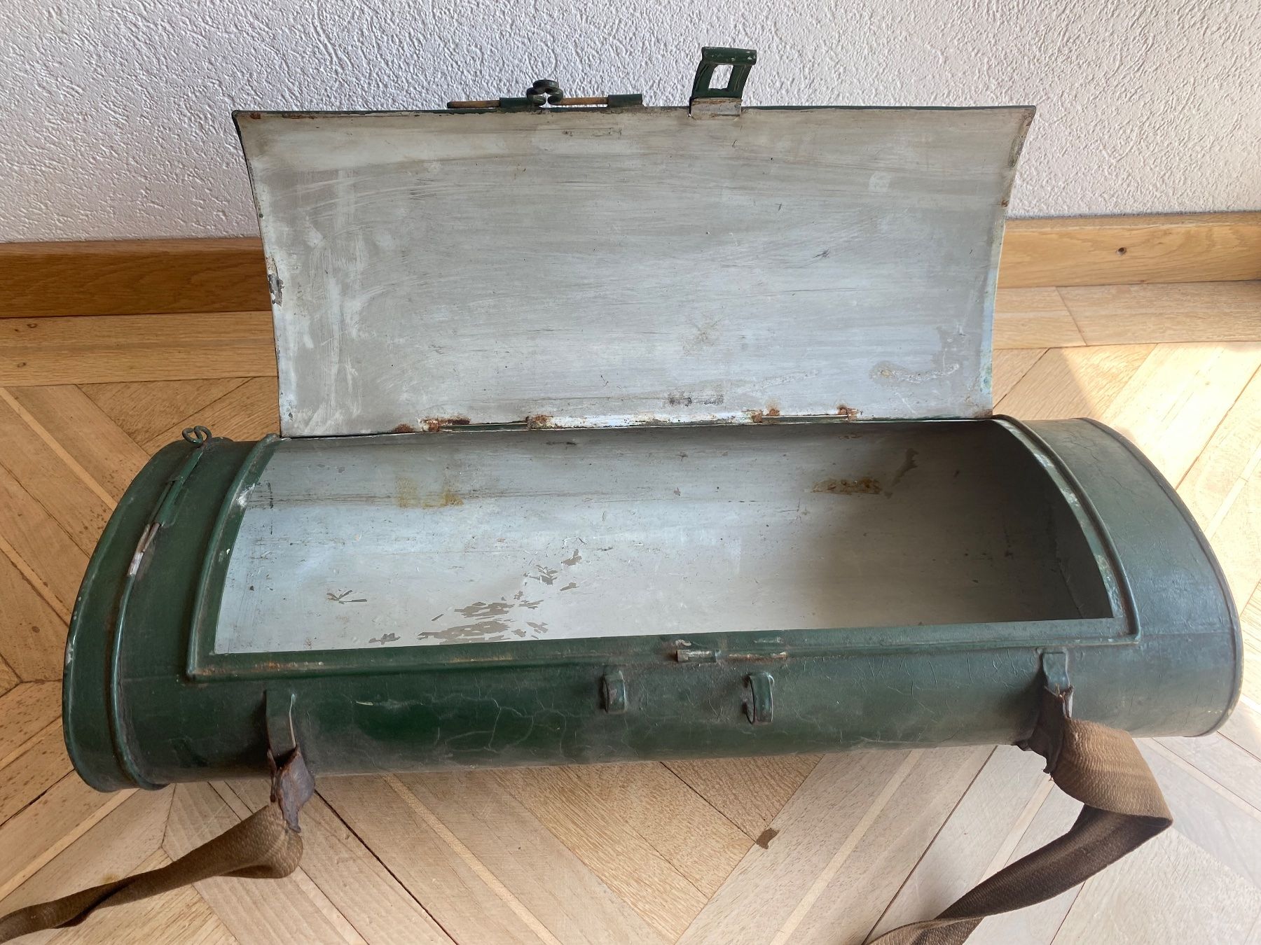 Borse: Botanisierbüchse / Metalltrommel mit Tragegurt – Usato da Burgdorf venduto da gre_2ftz 1