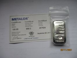100gr. Silberbarren Nr. 267604