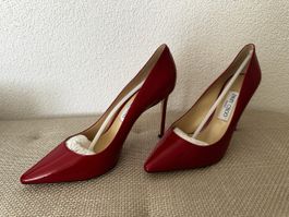 Jimmy Choo Romy 100 rot GR 39.5 NEU