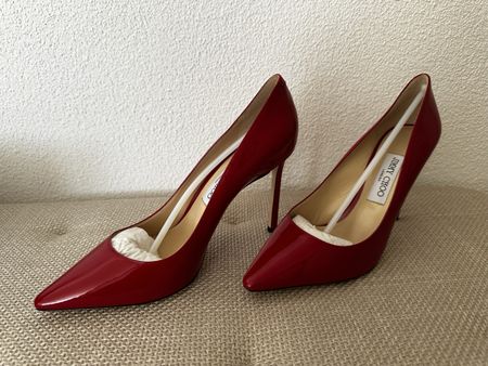 Jimmy Choo Romy 100 rot GR 39.5 NEU