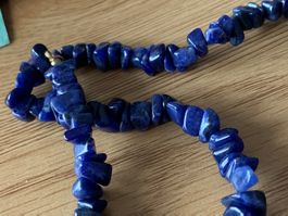 Lapislazuli-Kette kurz (46 cm)
