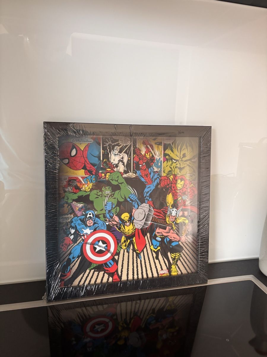 Foto & Immagini: Marvel Comic Helden Bild gerahmt, Grösse 28x29cm - Neu! – Nuovo e nell'imballaggio originale da Allschwil venduto da Romi_marina 2