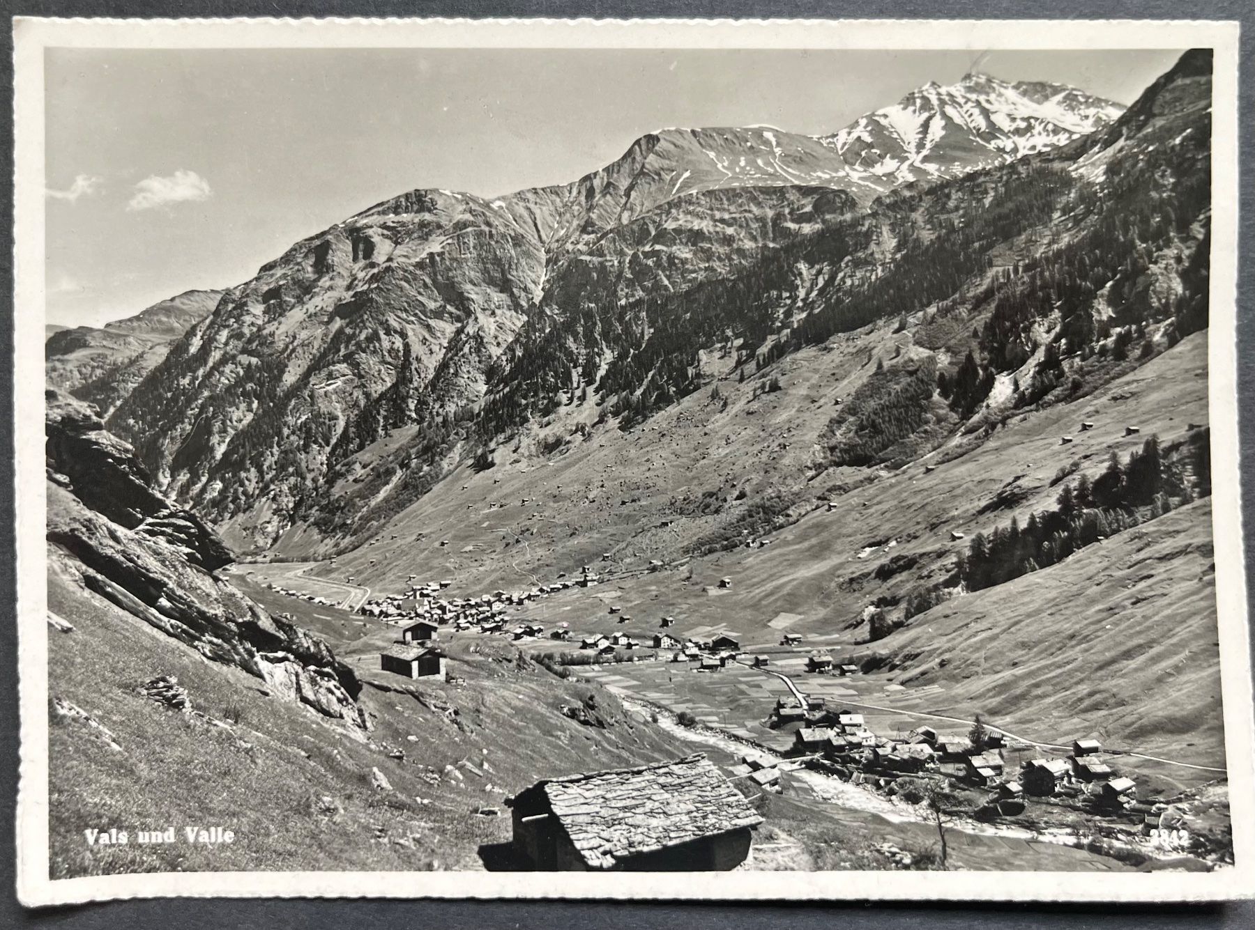 Cartoline postali: Vals und Valle, ca. 1960 – Usato da Wabern venduto da DaxKarten-75