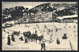AK Adelboden, Grand Hotel im Schnee