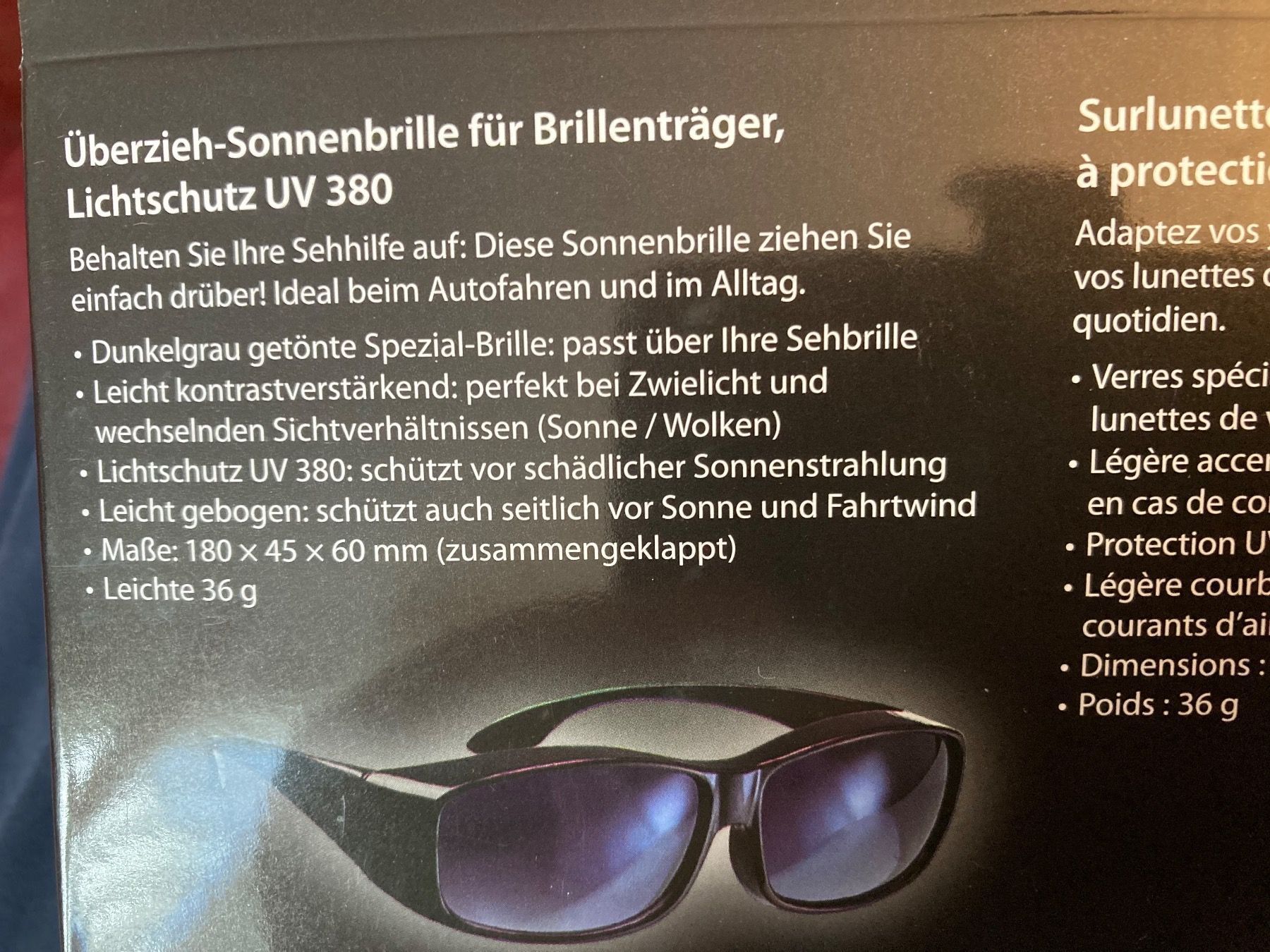 Occhiali & Lenti: Überzieh Sonnenbrille NEU – Nuovo e nell'imballaggio originale da Widen venduto da nigella90 1
