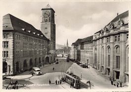 St. Gallen – Bahnhof und Postgebäude Tram G