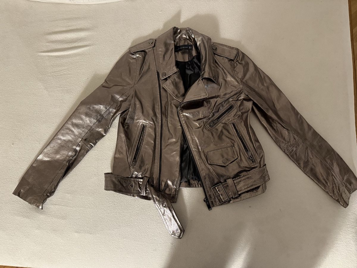 Zara Jacken: Bikerjacke Metallic Silber, ZARA, Grösse S – Gebraucht aus Zürich von vallup_9