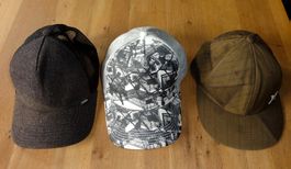 3 Stück modische Caps - kaum gebraucht