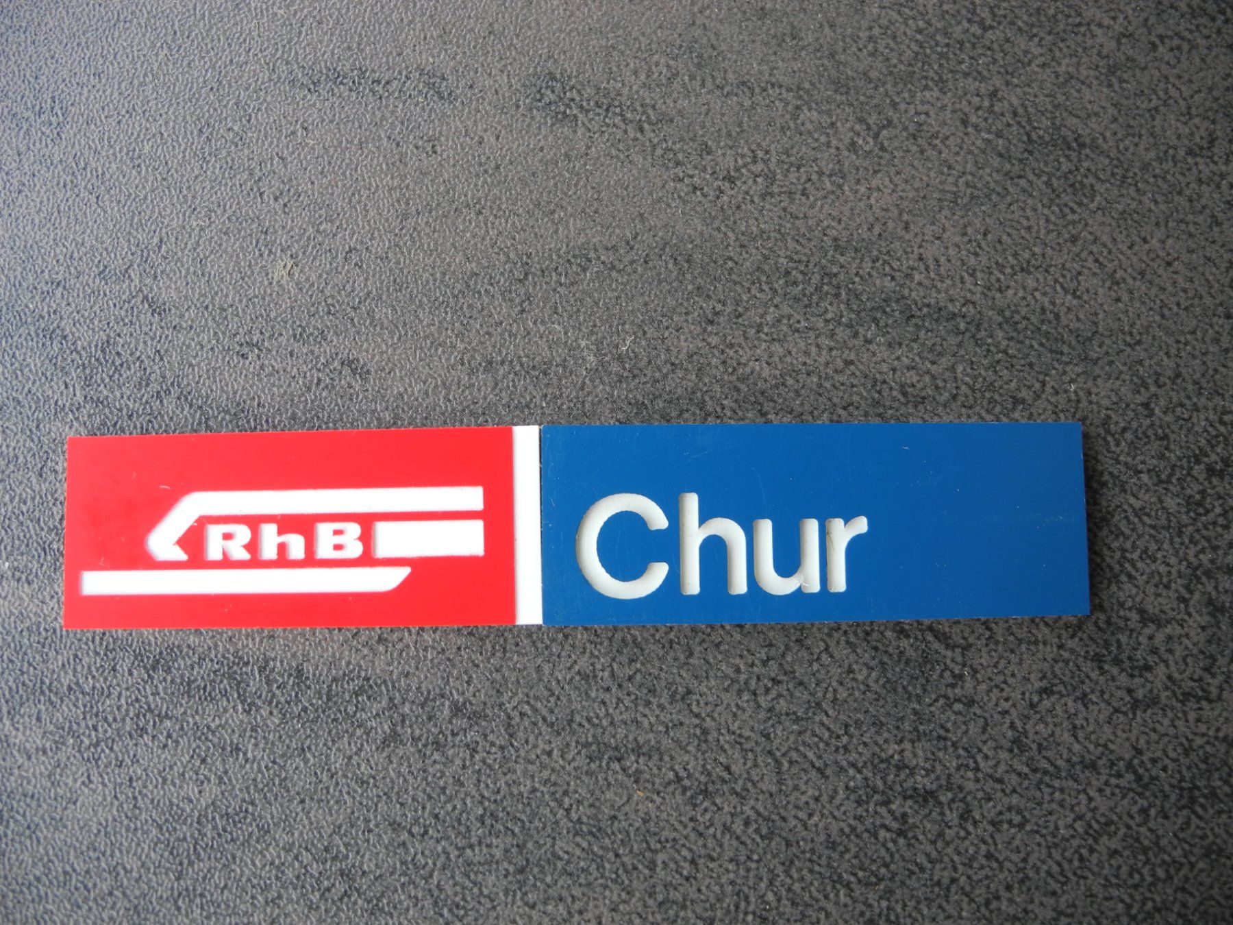 SBB/CFF/FFS Ecriteaux: KLEINES BAHNSCHILD – D'occasion à Reinach AG par Huckleberrysix 1