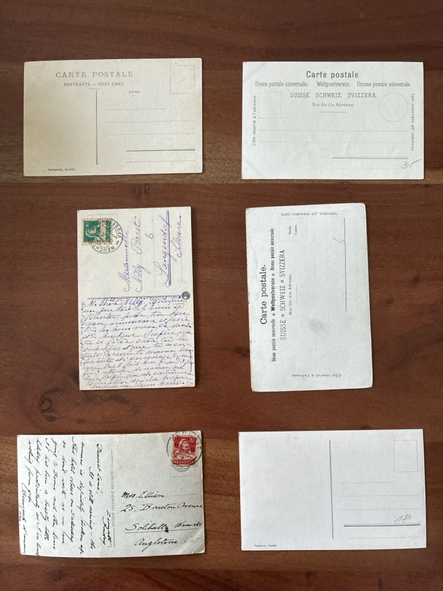 Cartoline postali: 12 Ansichtskarten Schweiz von Zermatt VS  1 – Usato da Oftringen venduto da Cla.vD.74 1