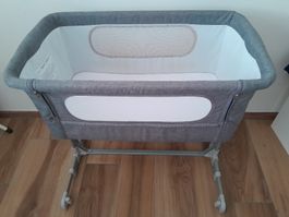 Baby Beistellbett Grau